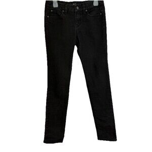 Ann Taylor LOFT Women's Size 2 Modern Skinny Dark Black Stretch Denim Jeans